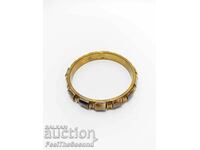 Solid ivory and brass bracelet Ethnic old bracelet