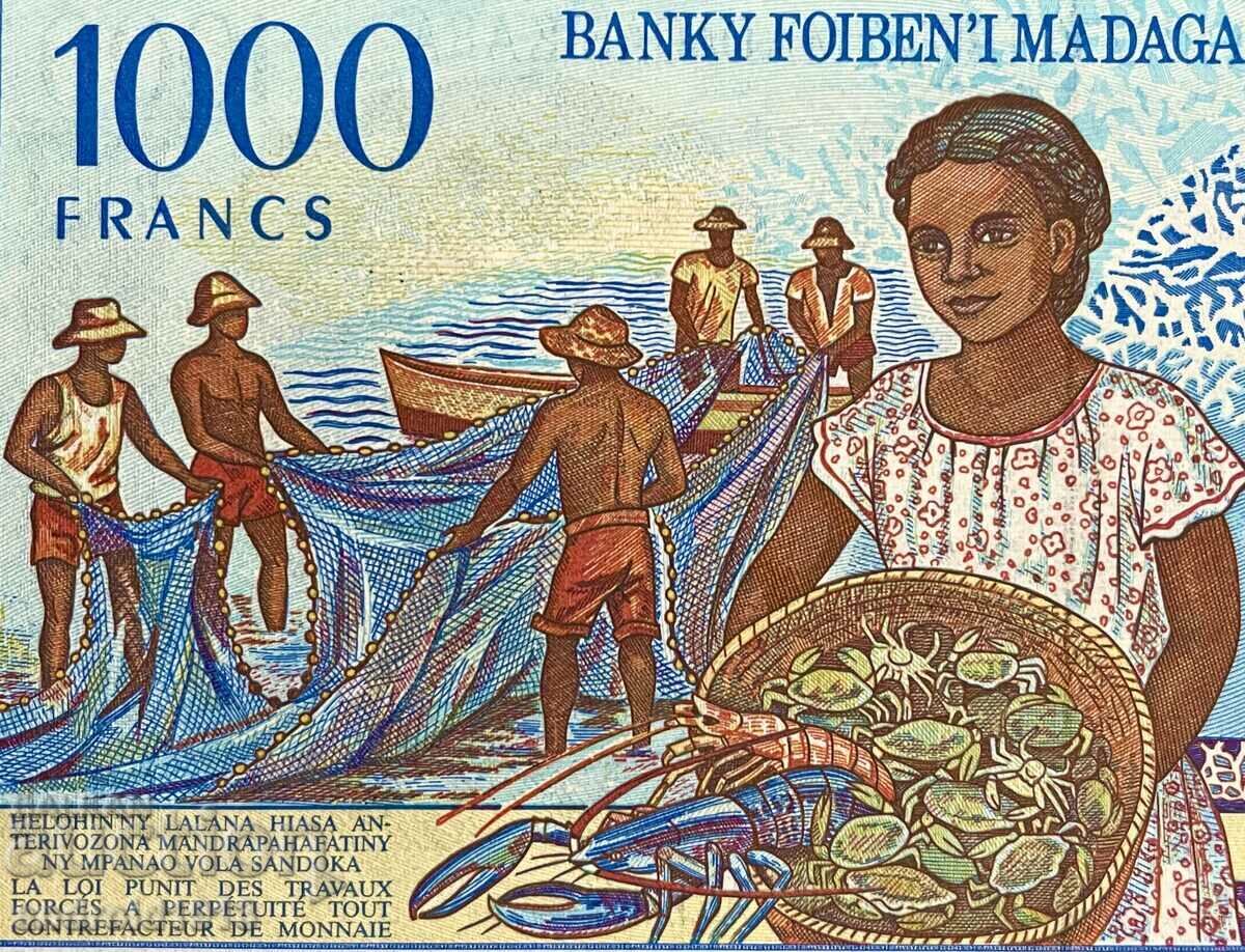 MADAGASCAR - 1000 FRANC 1994, P-76a, UNC