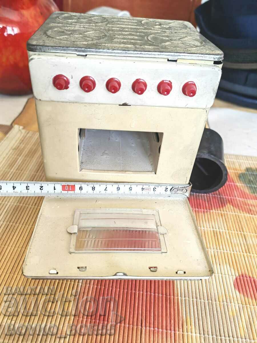 Large Tinplate Soc Children's Toy Gas Stove 1950s - 5 Large Tinplate Soc Children's Toy Gas Stove 1950s - 5
