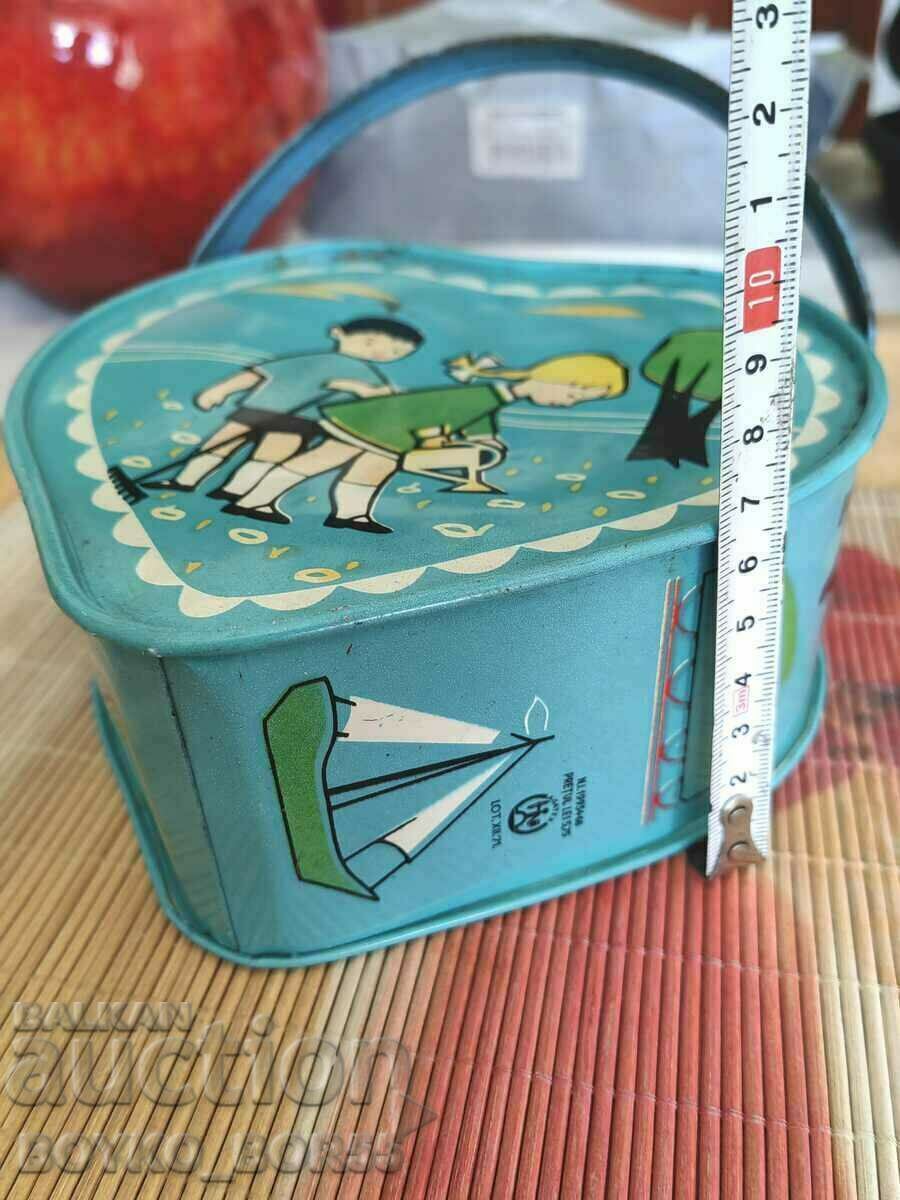 Μεγάλη τσάντα από λευκοσίδηρο Soc για παιδιά της δεκαετίας του 1950 - 5 Μεγάλη τσάντα από λευκοσίδηρο Soc για παιδιά της δεκαετίας του 1950 - 5