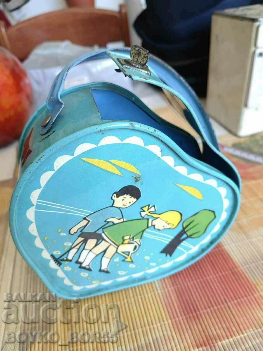 Μεγάλη τσάντα από λευκοσίδηρο Soc για παιδιά της δεκαετίας του 1950 - 7 Μεγάλη τσάντα από λευκοσίδηρο Soc για παιδιά της δεκαετίας του 1950 - 7