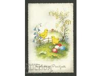 Easter - traveled Nederland Post card - A 3464