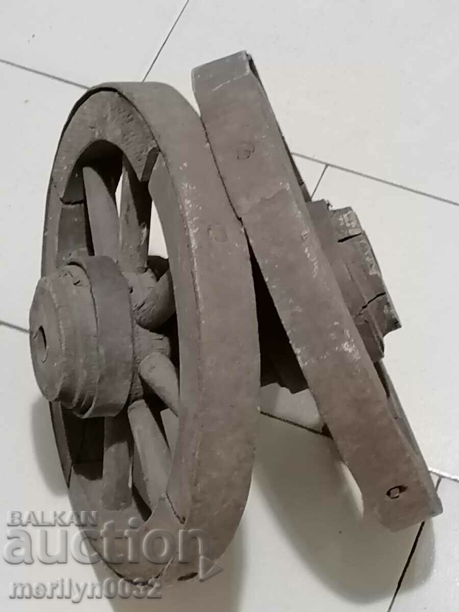 Delivery of A pair of pram wheels, a wooden pram Delivery of A pair of pram wheels, a wooden pram
