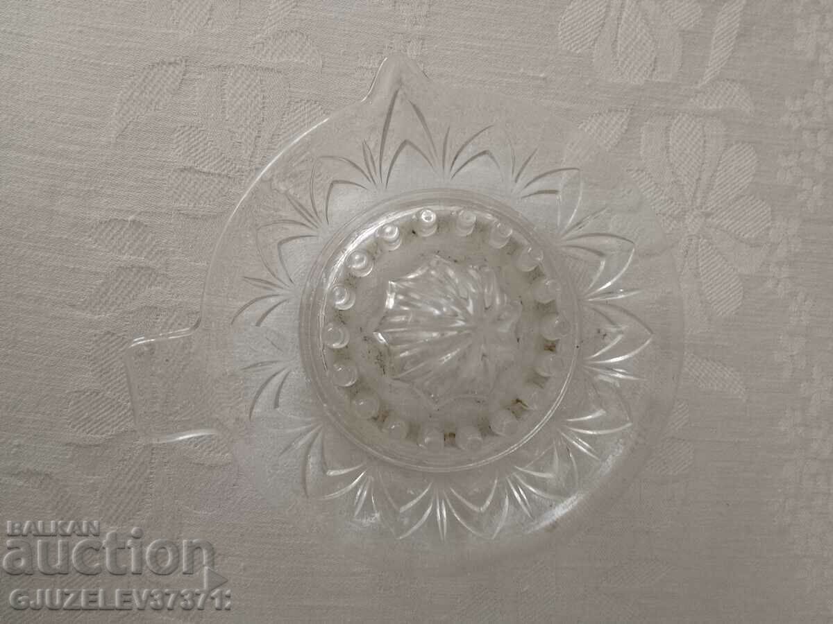 Auction Old glass juicer, for lemons, oranges, Auction Old glass juicer, for lemons, oranges,