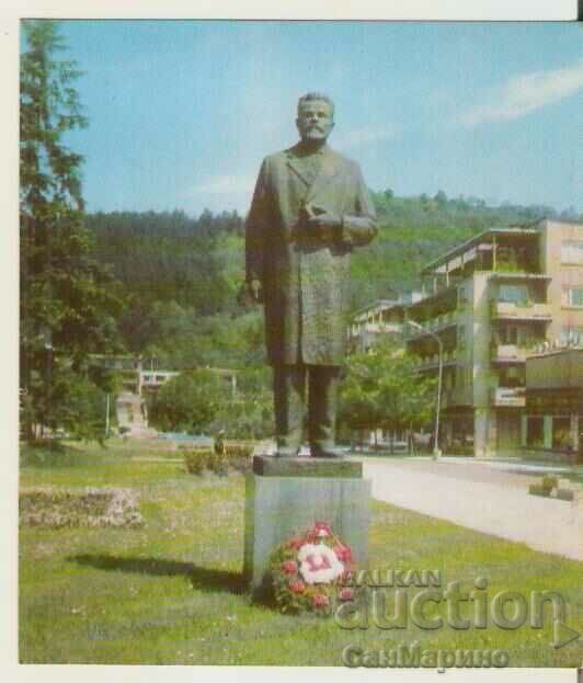 Card Bulgaria Berkovitsa Monument to D.Filipov*