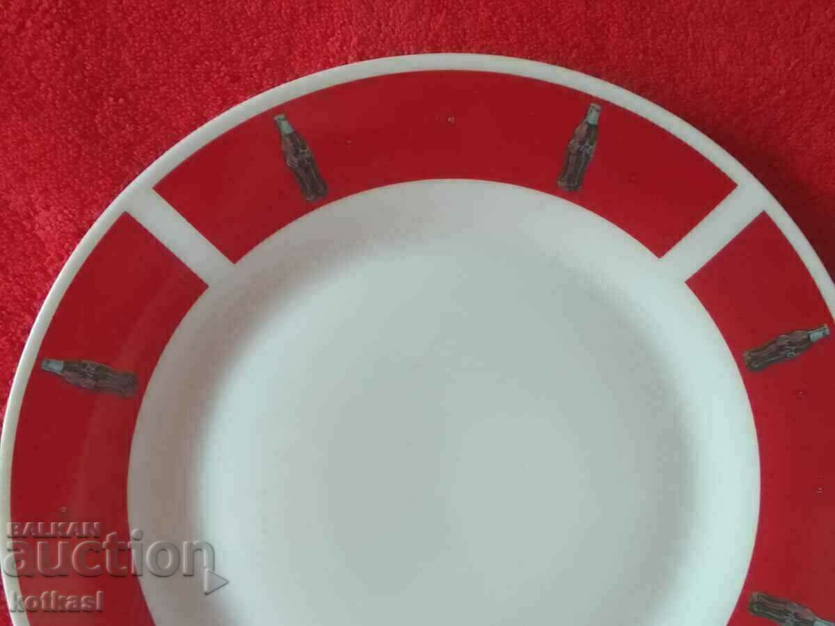 Delivery of Large porcelain Coca Cola Coca Cola plate