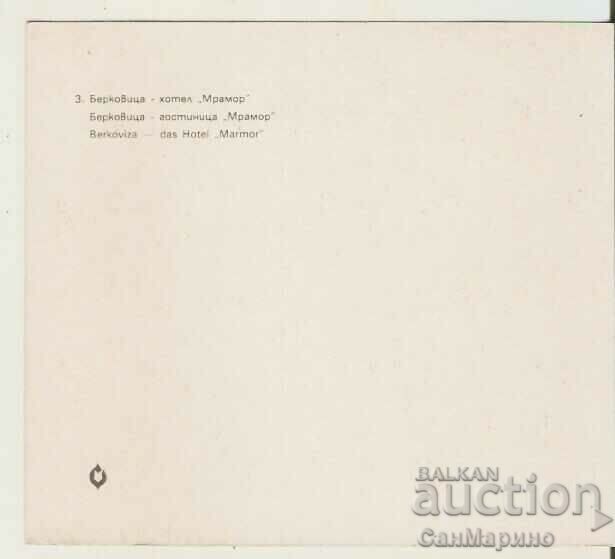 Card Bulgaria Berkovitsa Hotel-Restaurant "Mramor" 3* with price 0.80 BGN | € 0.41 Card Bulgaria Berkovitsa Hotel-Restaurant "Mramor" 3* with price 0.80 BGN | € 0.41