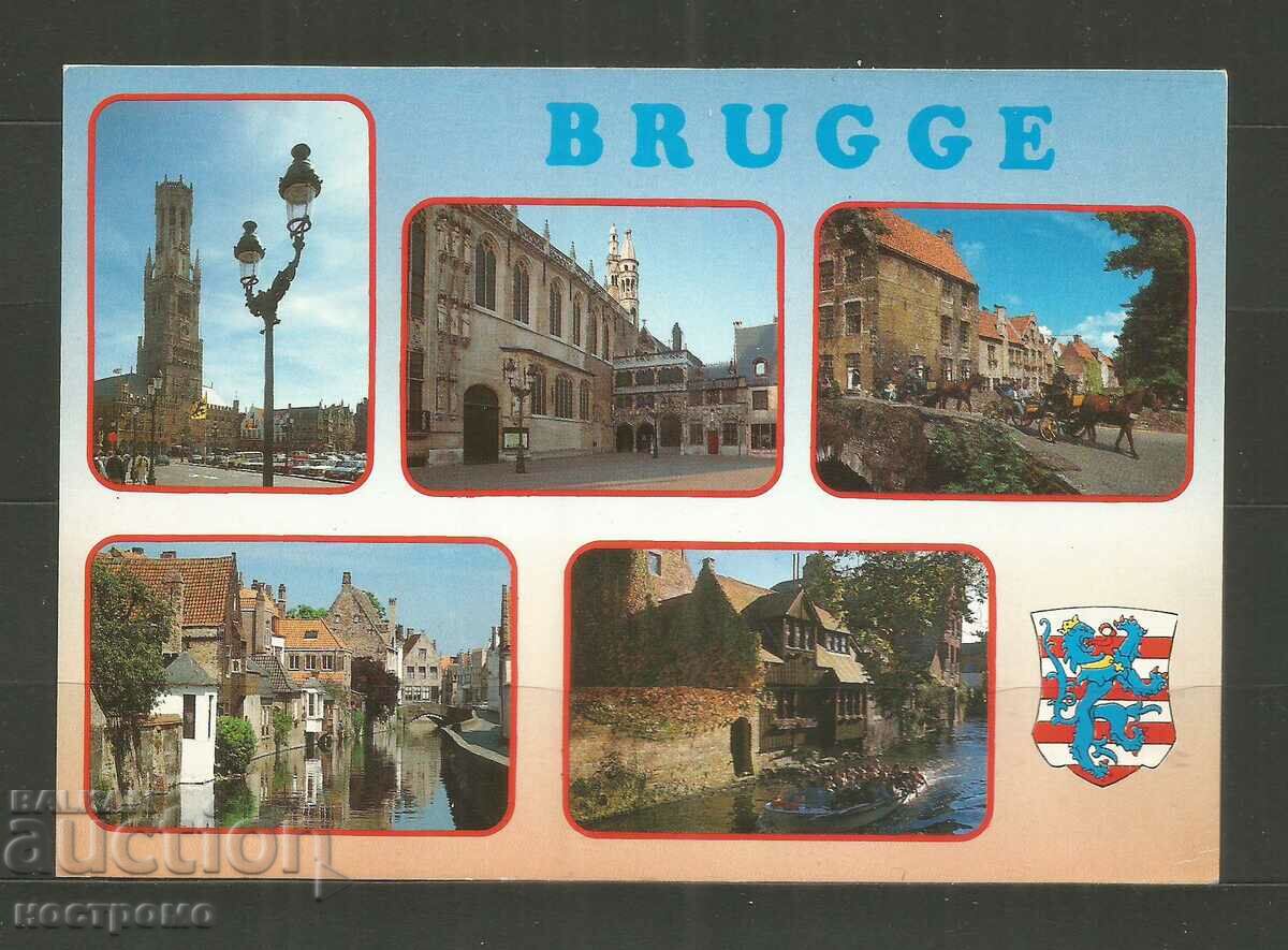 traveled Belgique Post card - A 3470