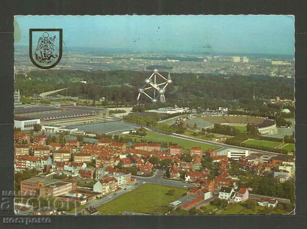 traveled Belgique Post card - A 3471