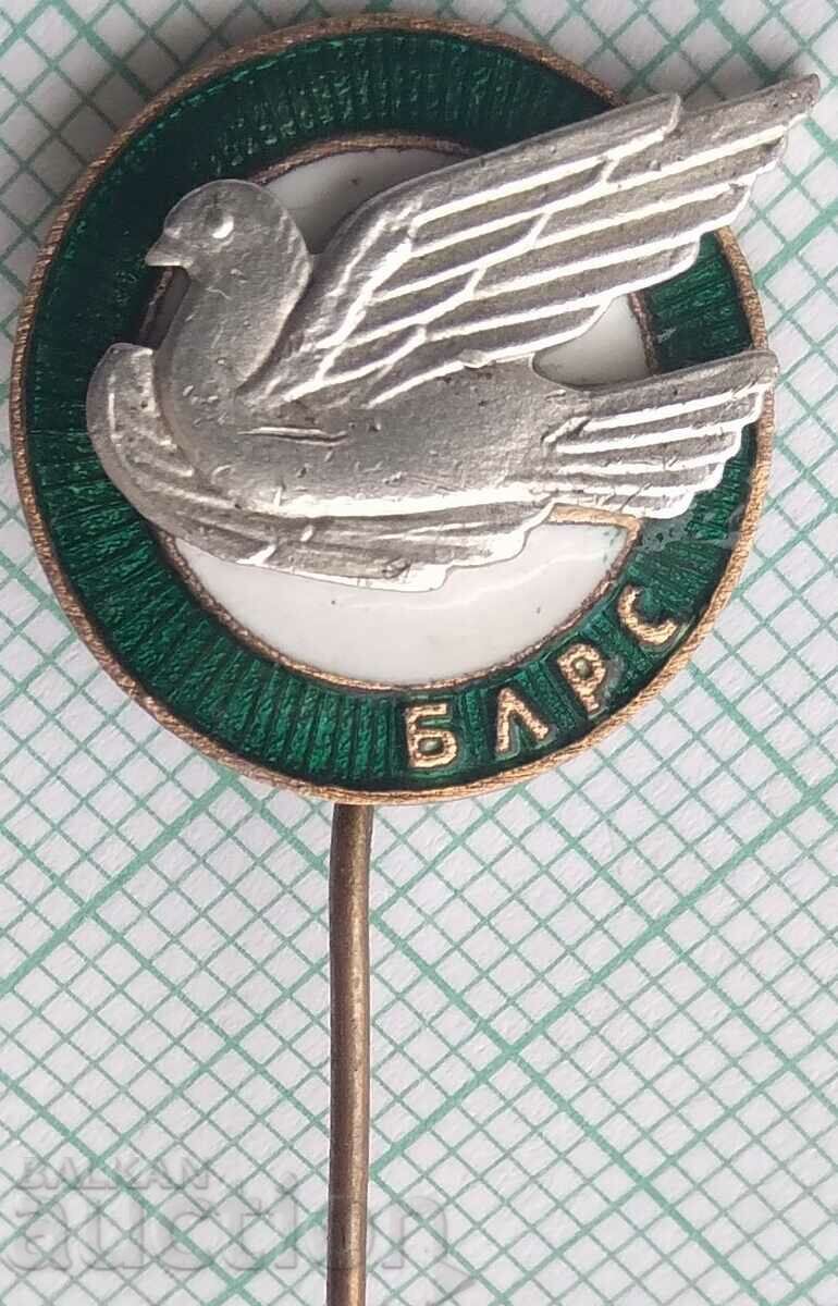 15728 Badge - BLRS Bulgarian Hunting and Fishing Union - enamel