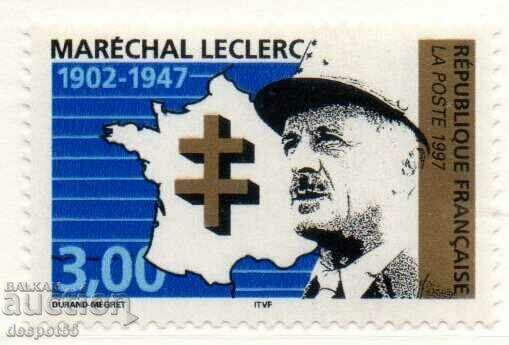 1997. Франция. 50 год. от смъртта на генерал-маршал Льоклер.