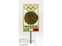 Olympic Badge-Olympic Team-Mexico Olympic Team-Olympics-1968