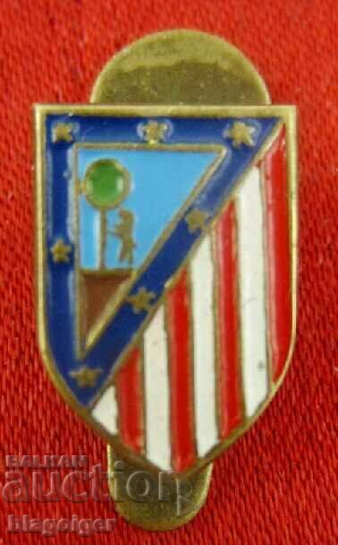 Veche insignă de fotbal - ATLETICO MADRID - Butonella spaniolă