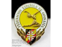 Beautiful Sports Badge - Spanish Federation - Gymnastics - Embossed