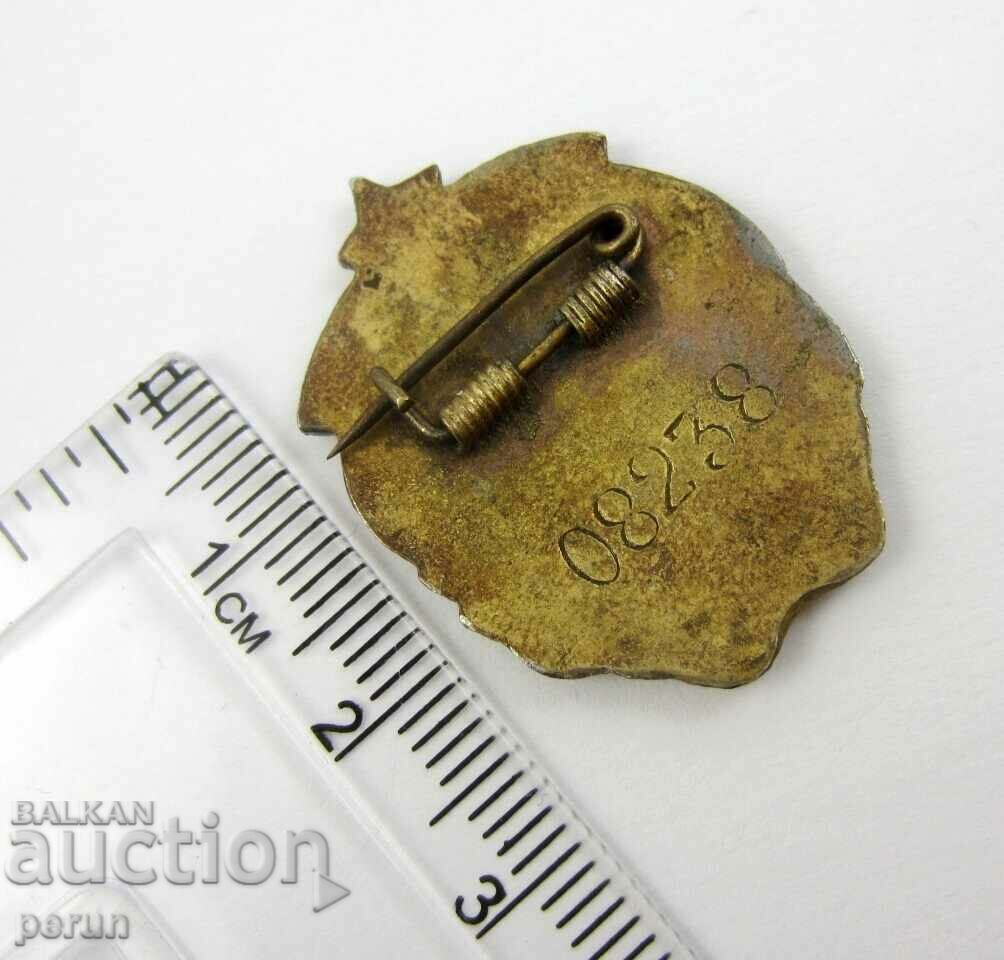 Стара Монголска значка-Ранен комунизъм-Номер-Емайл с цена 15.99 лв. | € 8.18