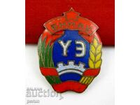 Old Mongolian Badge-Early Communism-Number-Email
