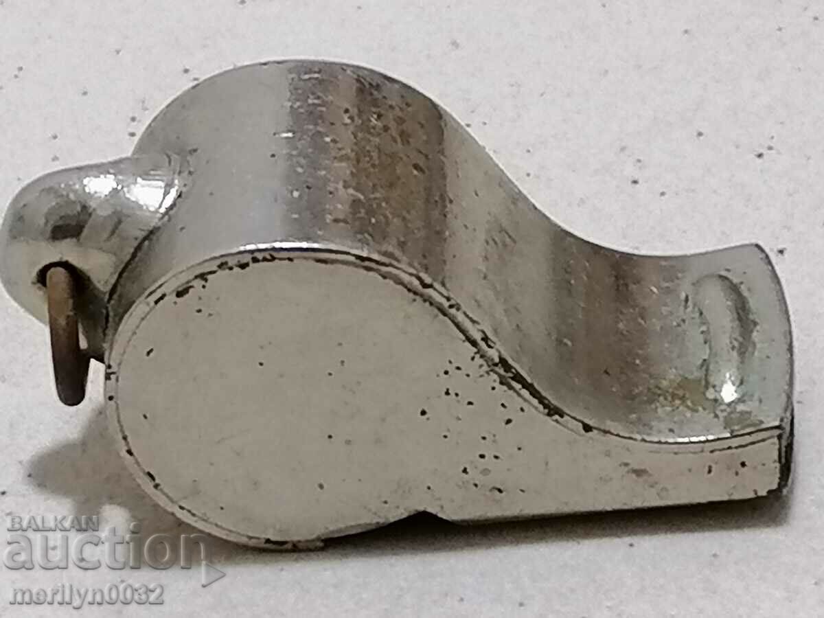 Old metal sports referee whistle - 7 Old metal sports referee whistle - 7