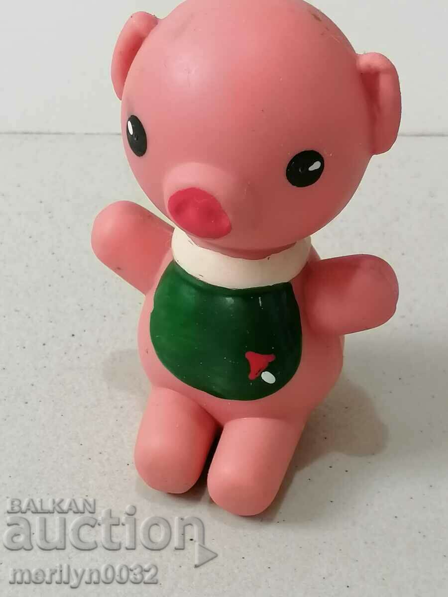 Children's rubber toy, rubber pig pacifier - NRB