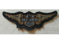 Emblemă, plasture cu logo Harley Davidson brodat (aripi