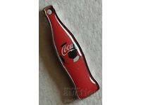 Mini pandantiv retro din metal - sticla "Coca-Cola"