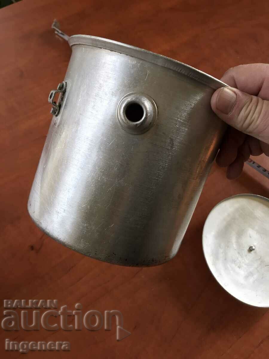 VESSEL FOR BOILING MILK ON A WATER BATH ALUMINUM - 6 VESSEL FOR BOILING MILK ON A WATER BATH ALUMINUM - 6