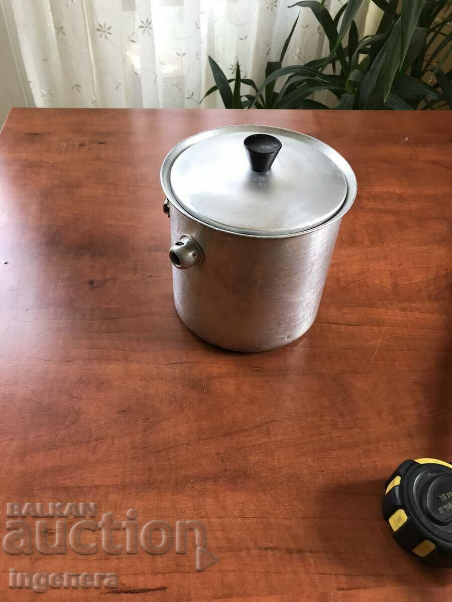 VESSEL FOR BOILING MILK ON A WATER BATH ALUMINUM