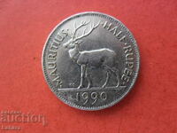 1/2 Rupee 1990 Mauritius