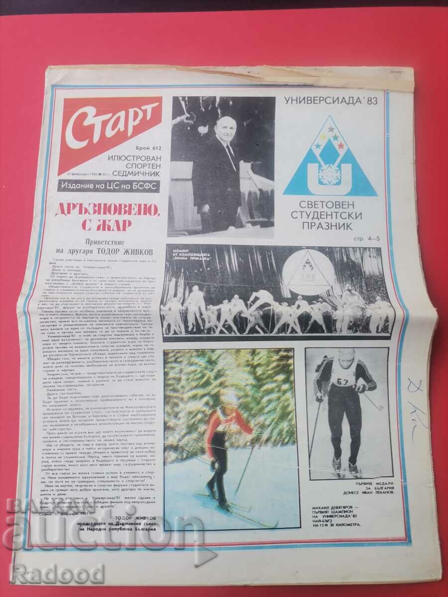 "Start" newspaper. Number 612/1983