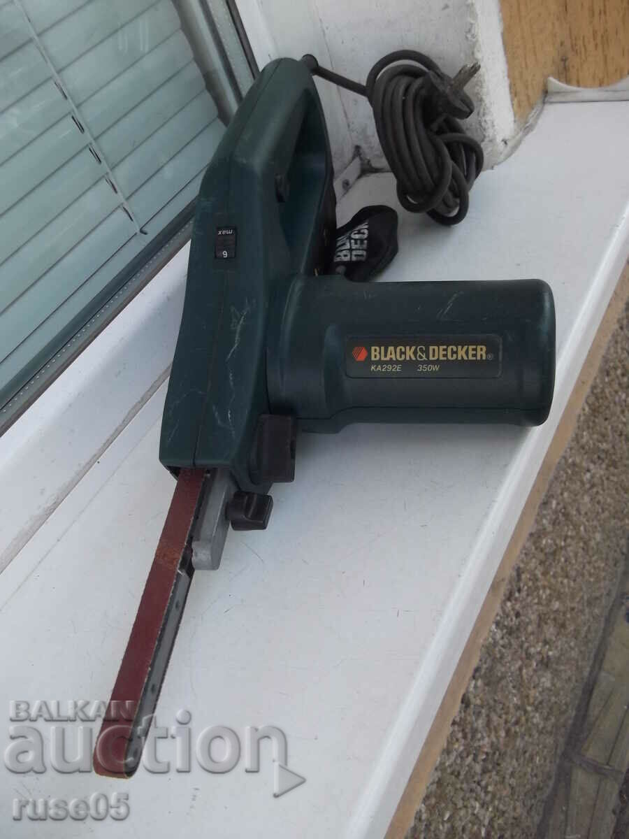 Belt sander "BLACK & DECKER - KA 292 E" working with price 120.00 BGN | € 61.36 Belt sander "BLACK & DECKER - KA 292 E" working with price 120.00 BGN | € 61.36