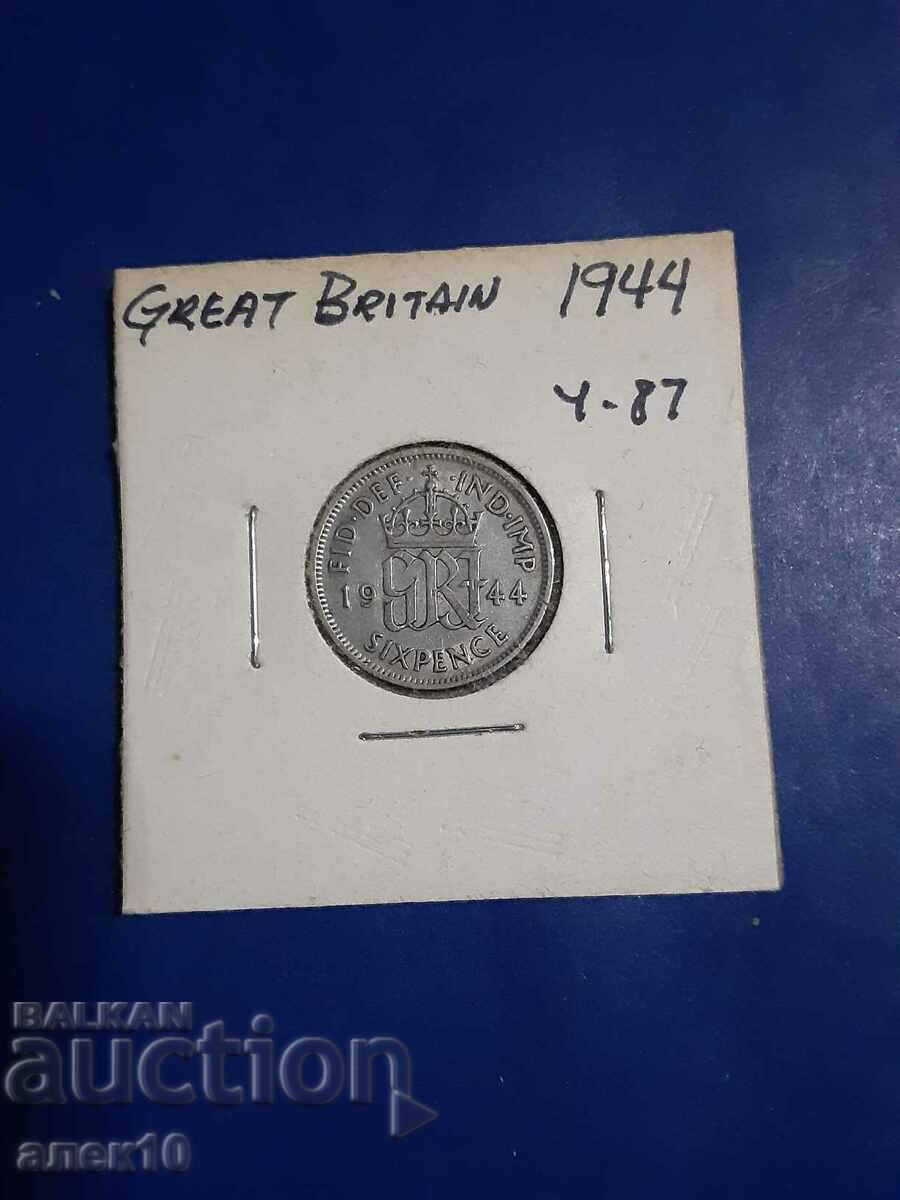 Great Britain 6 pence 1944