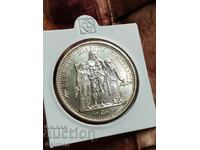 TOP COIN UNC, 10 Franci Argint 1966, Franta 1966 , Timbr