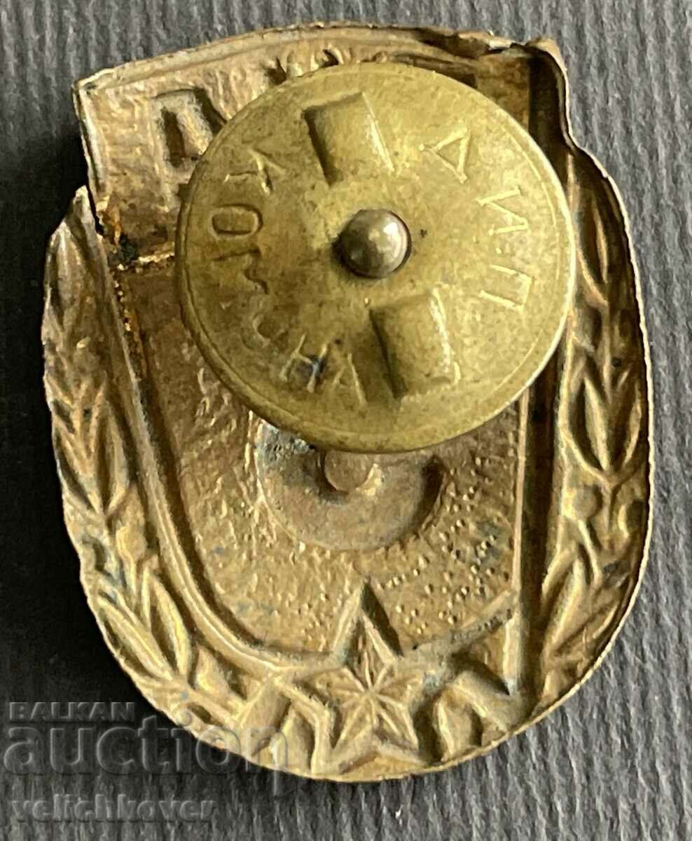 37022 Bulgaria insignia BNA excellent Soldier III class enamel screw 5 with price 20.00 BGN | € 10.23