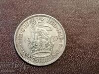 1937 year 1 shilling English lion