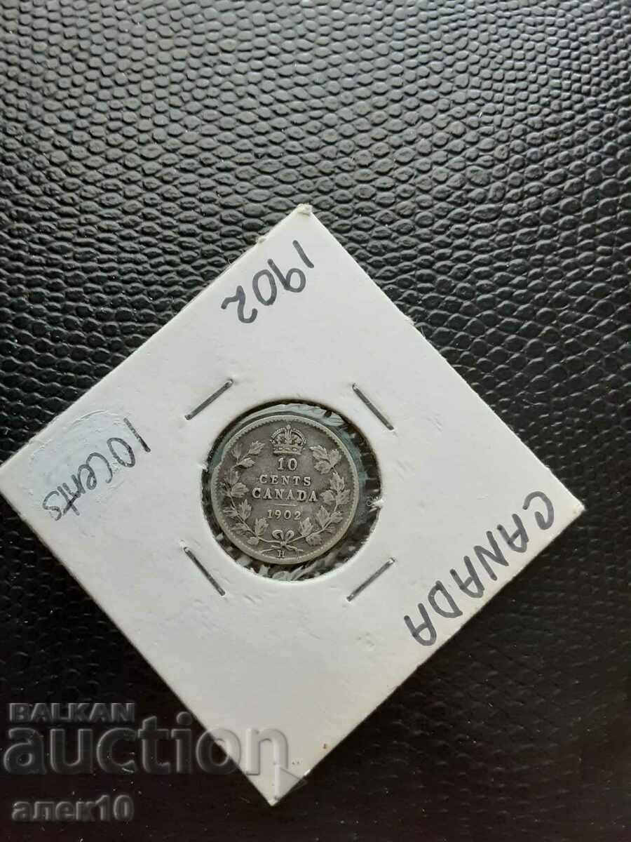 Canada 10 cenți 1902