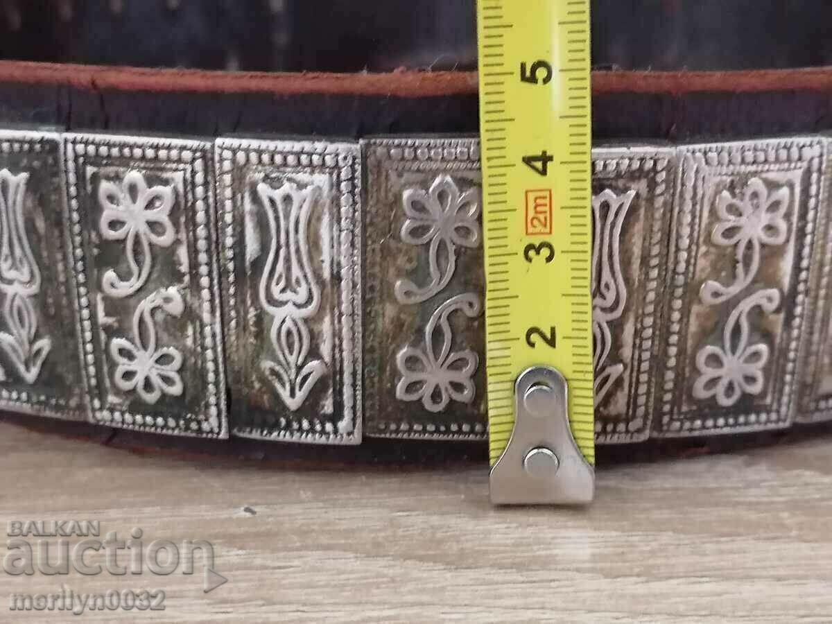Delivery of Renaissance belt silver 90cm forged pafti jewelry 19th century