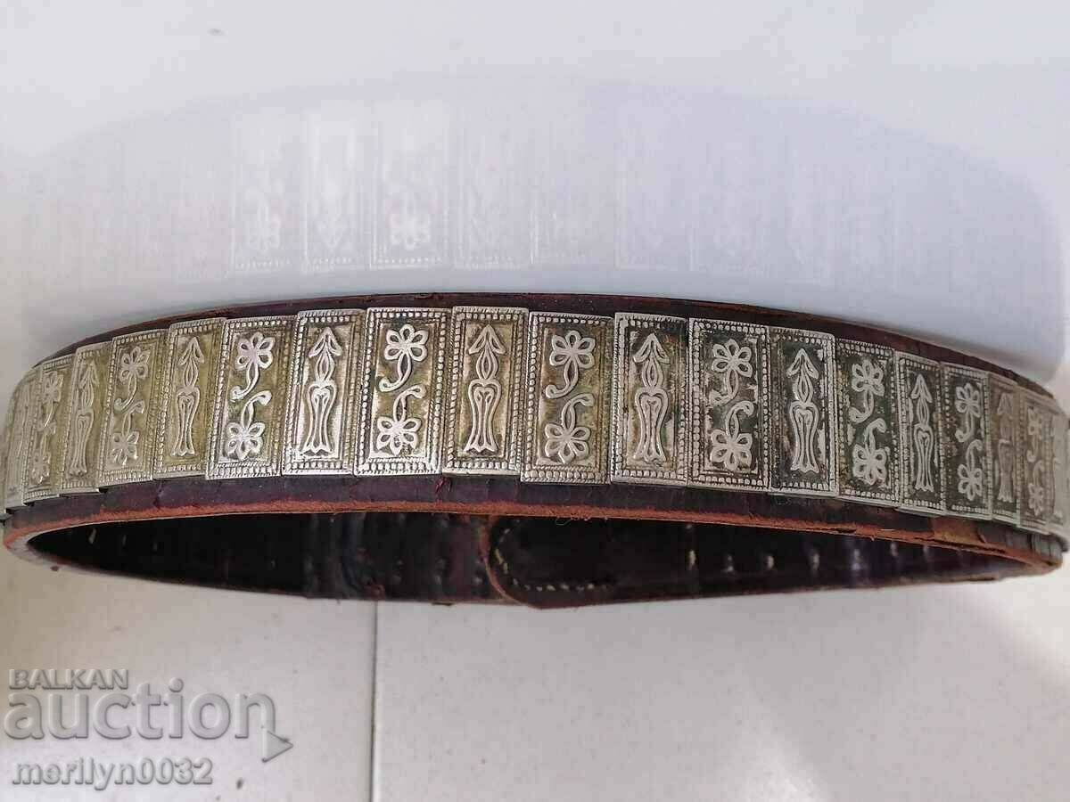 Centura renascentista argint 90cm bijuterii pafti forjate secolul al XIX-lea - 5