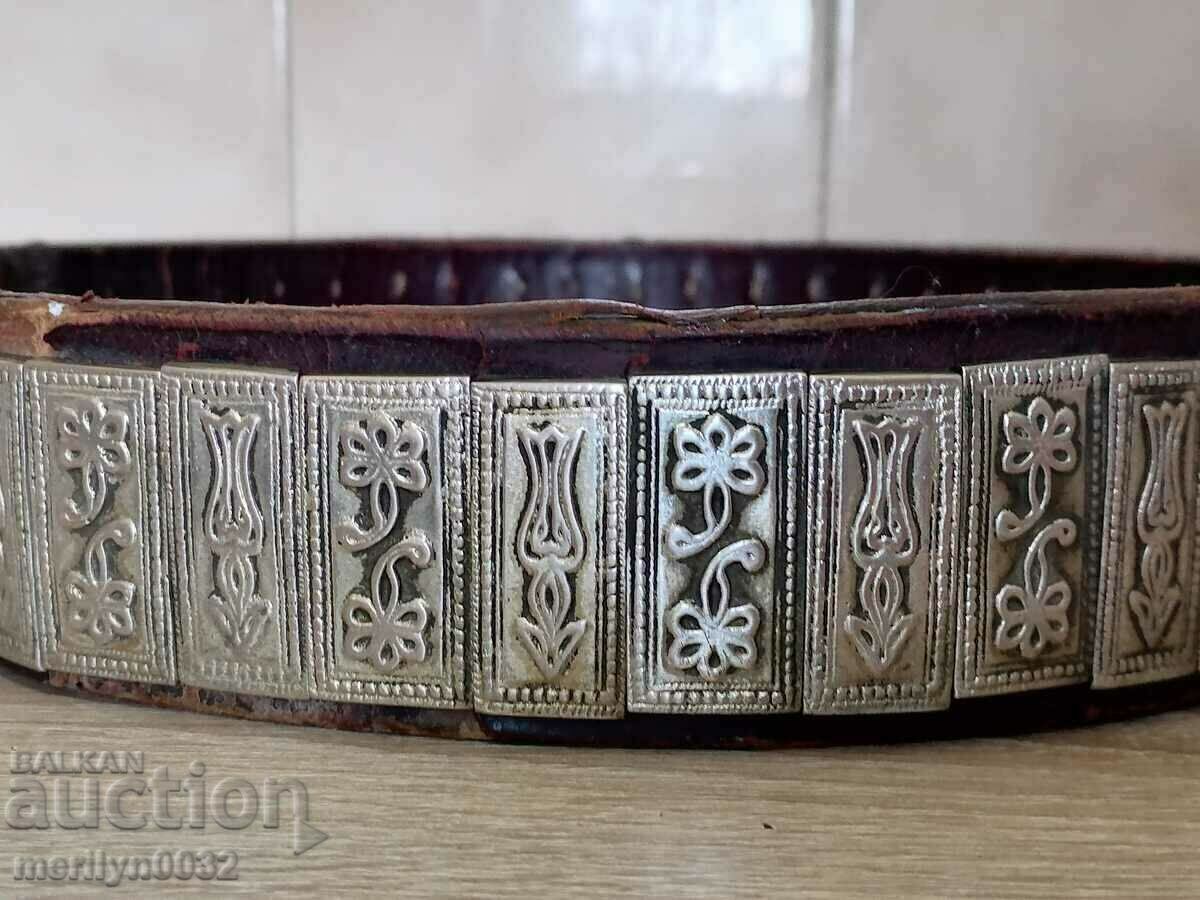Centura renascentista argint 90cm bijuterii pafti forjate secolul al XIX-lea - 6