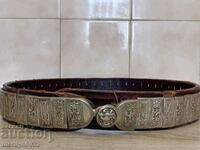 Renaissance belt silver 90cm forged pafti jewelry 19th century