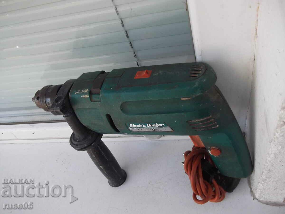 Auction Drill "Black & Decker - D 152" working Auction Drill "Black & Decker - D 152" working