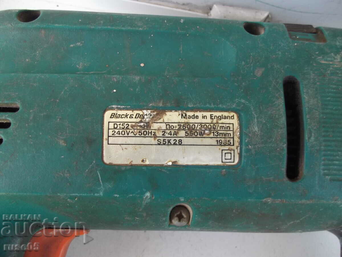 Drill "Black & Decker - D 152" working - 6 Drill "Black & Decker - D 152" working - 6