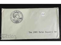 Сет  САЩ  1  долар 1980 P,D,S