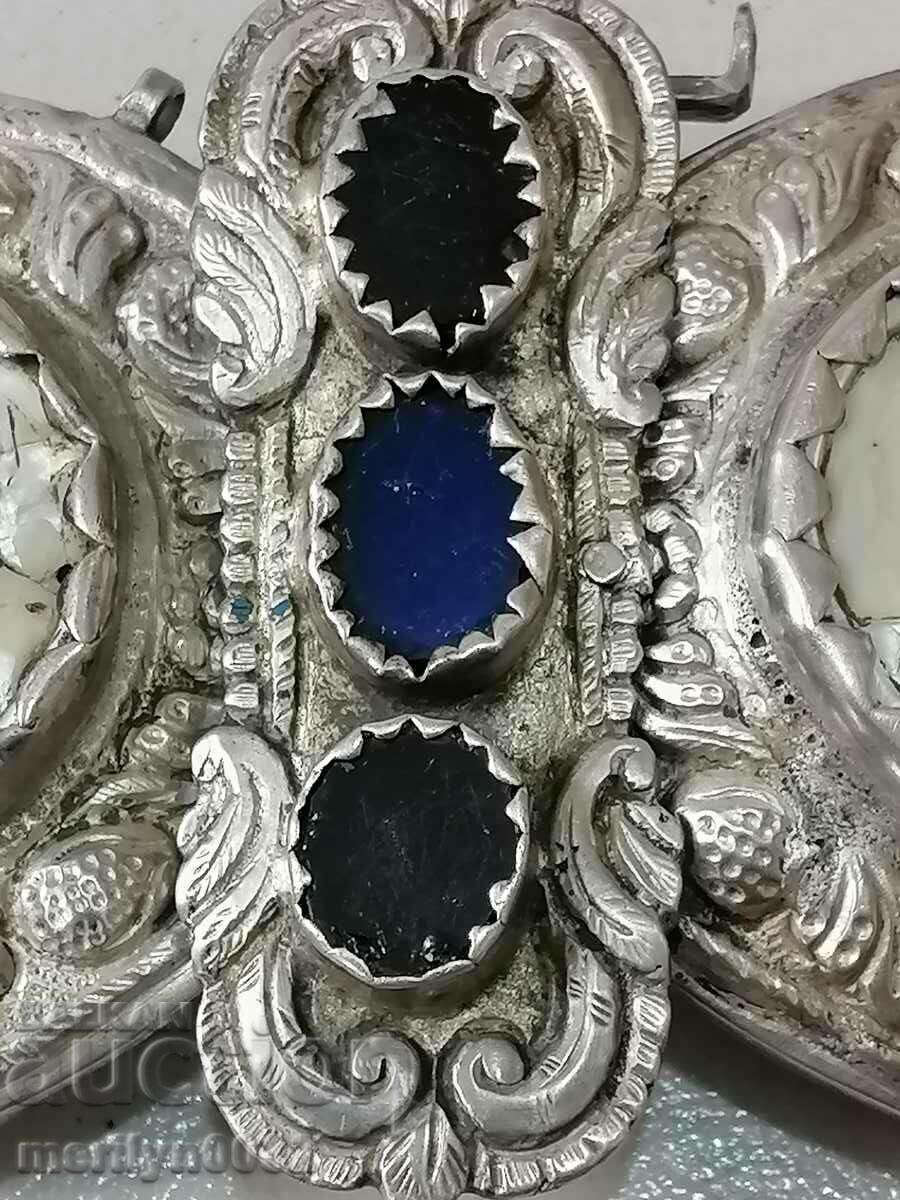 Renaissance hammered mother-of-pearl silver 19th century - 6