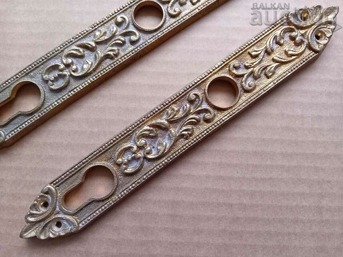 Auction retro bronze lock parts 80s Auction retro bronze lock parts 80s