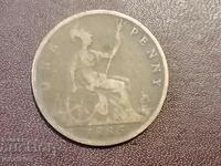 1885 1 penny