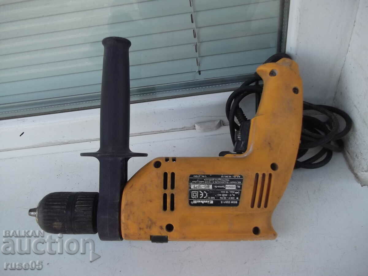 Auction Drill "Einhell - BSM 550/1 E" working Auction Drill "Einhell - BSM 550/1 E" working