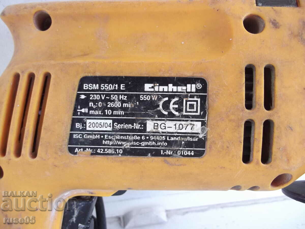Delivery of Drill "Einhell - BSM 550/1 E" working Delivery of Drill "Einhell - BSM 550/1 E" working