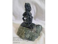 Antique jade figure Poseidon god of the sea