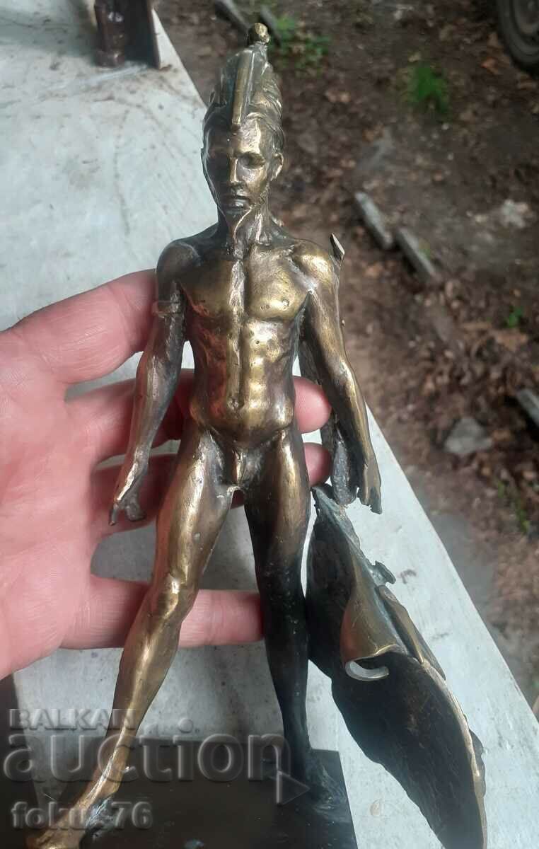Delivery of Great bronze sculpture of a warrior figure statuette bronze Delivery of Great bronze sculpture of a warrior figure statuette bronze