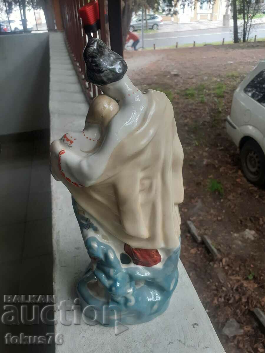 Auction Russian porcelain figure statuette wearing seal Auction Russian porcelain figure statuette wearing seal