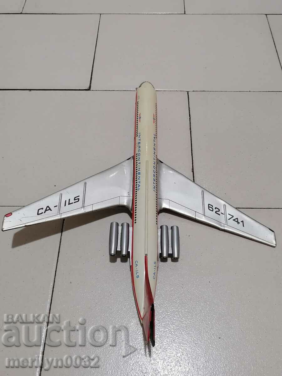 Children's sheet metal toy plane Il-62 70s NRB with price 48.00 BGN | € 24.54